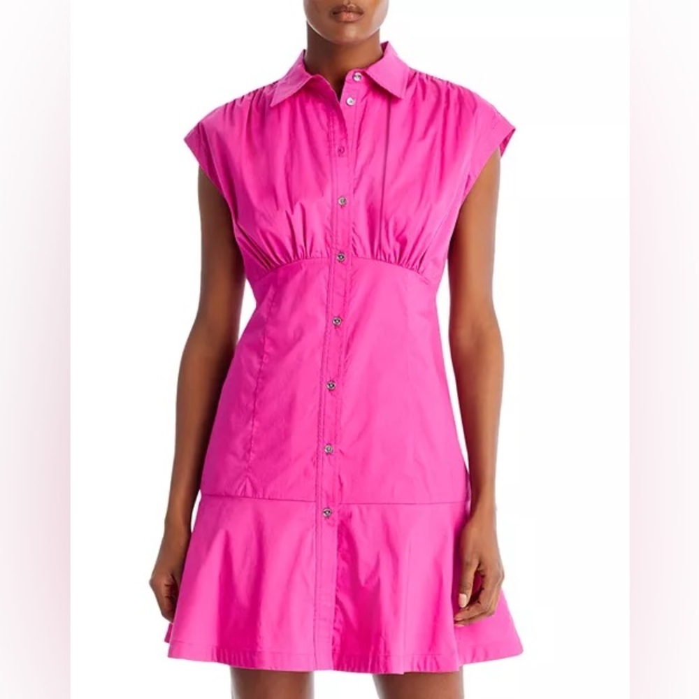 Michael Kors Cap Sleeve Mini Shirt Dress